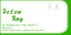 helen may business card